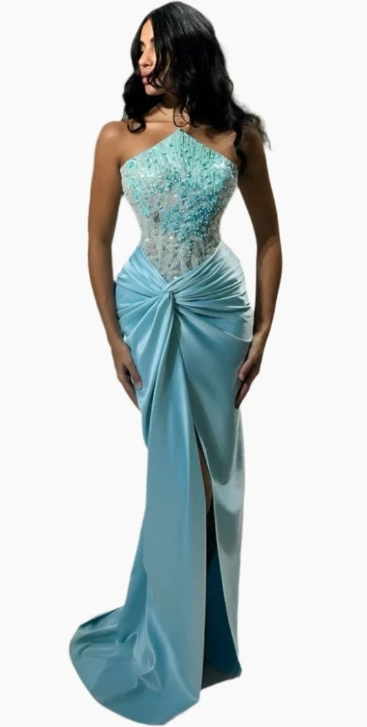 EVENINGS - Divas Evening Dress, Sizes 2 - 26, Strapless Mermaid Style, Beautiful Beadings and Detail.