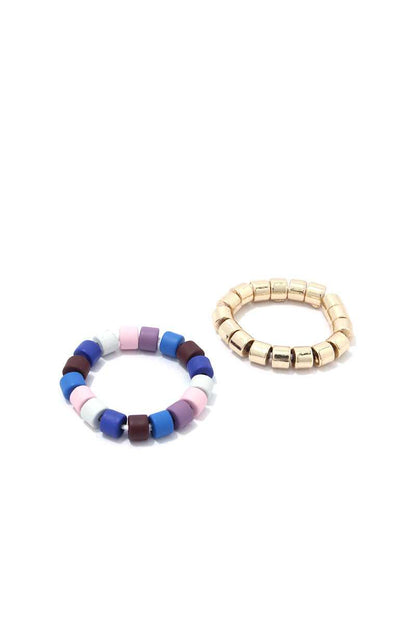 RING - Boho Chic Multi Color Stretch Ring Design