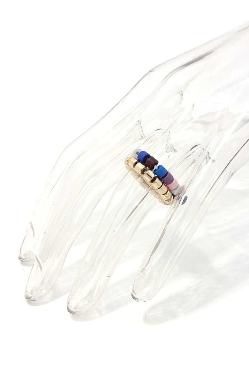 RING - Boho Chic Multi Color Stretch Ring Design