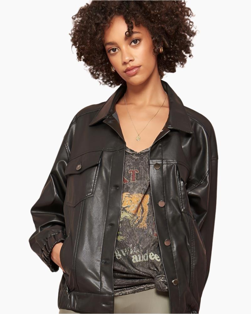 A Faux Leather Jacket