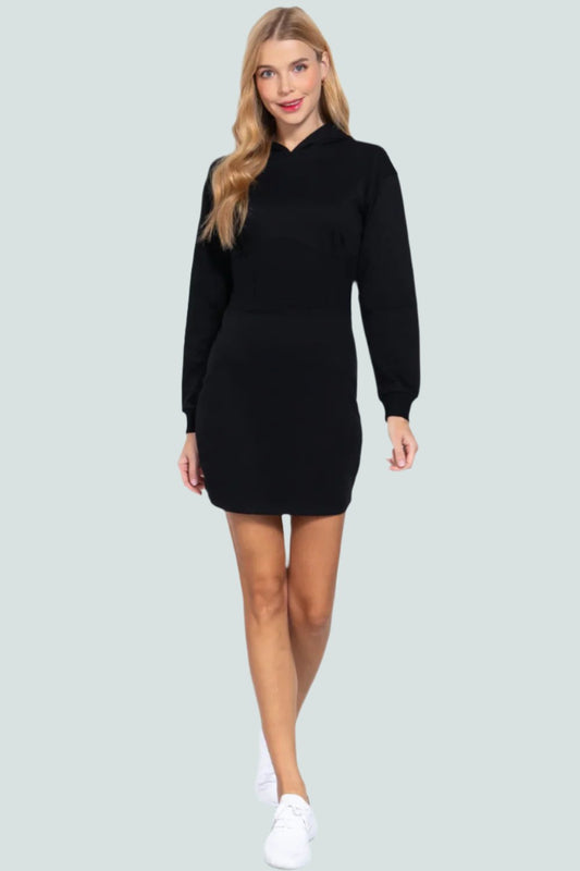 Hoodie French Terry Mini Dress