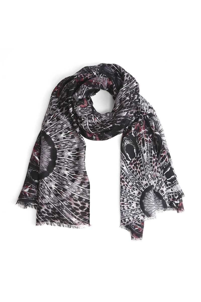 SCARVES - Fashion Feather Print Skinny Scarf