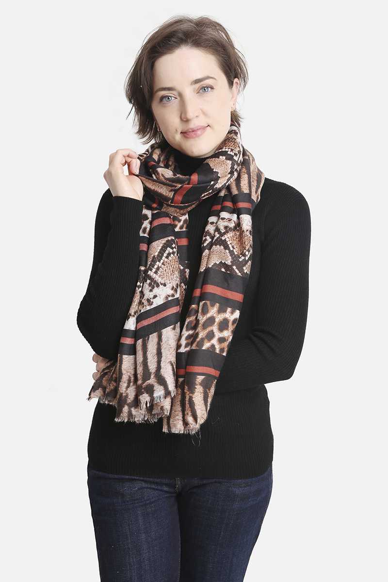 SCARVES - Fashion Animal Print Skinny Scarf