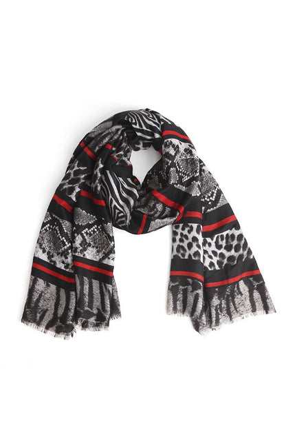 SCARVES - Fashion Animal Print Skinny Scarf