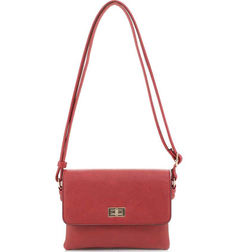 Bag - Smooth, Sleek, Colored Crossbody Style with Strap