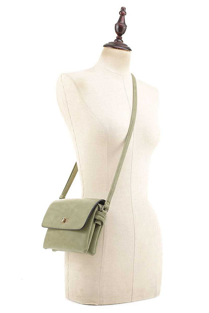 Bag - Smooth, Sleek, Colored Crossbody Style with Strap