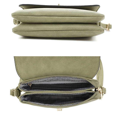 Bag - Smooth, Sleek, Colored Crossbody Style with Strap