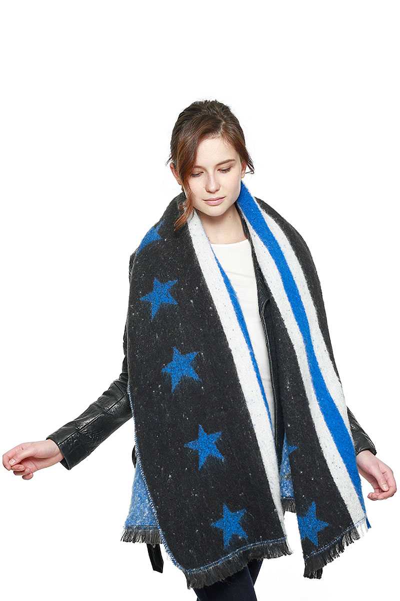 SCARVES - Stars & Stripe Oversized Scarf