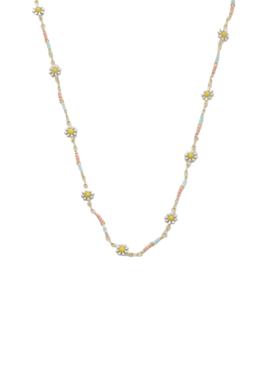 Flower Beaded Necklace