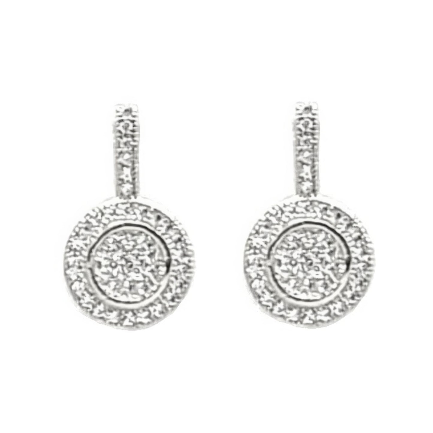 Earrings - Round Crystal Design