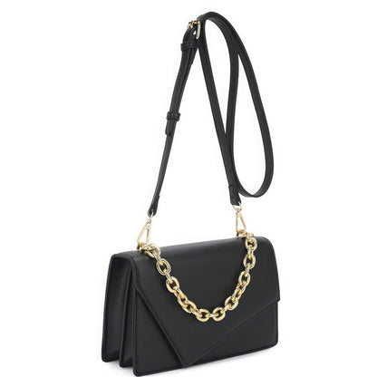 Bag - Smooth Plain Chain Link Crossbody Style