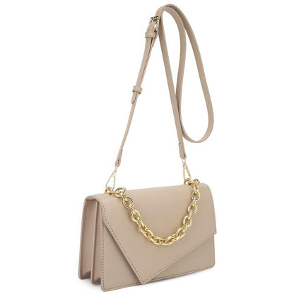 Bag - Smooth Plain Chain Link Crossbody Style