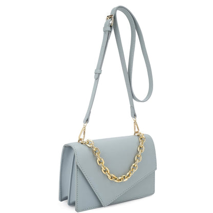 Bag - Smooth Plain Chain Link Crossbody Style