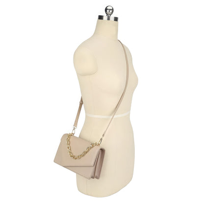 Bag - Smooth Plain Chain Link Crossbody Style