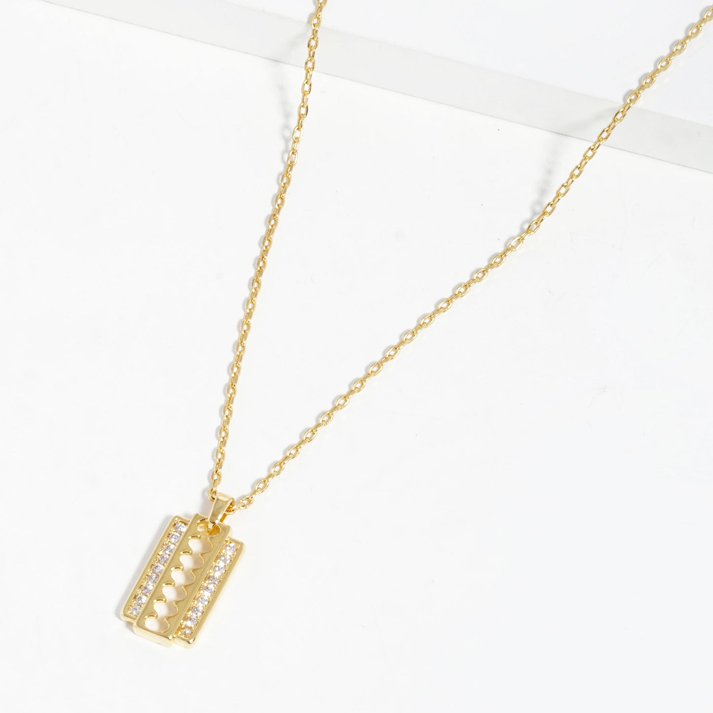 NECKLACE - Beautifully Crafted Gold Dipped Pendant Timeless Jewelry