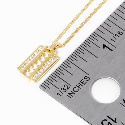 NECKLACE - Beautifully Crafted Gold Dipped Pendant Timeless Jewelry