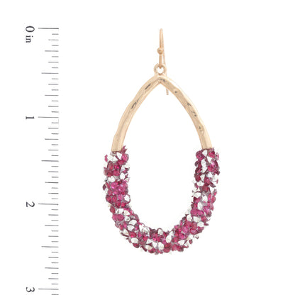 Beaded Teardrop Dangle Earring