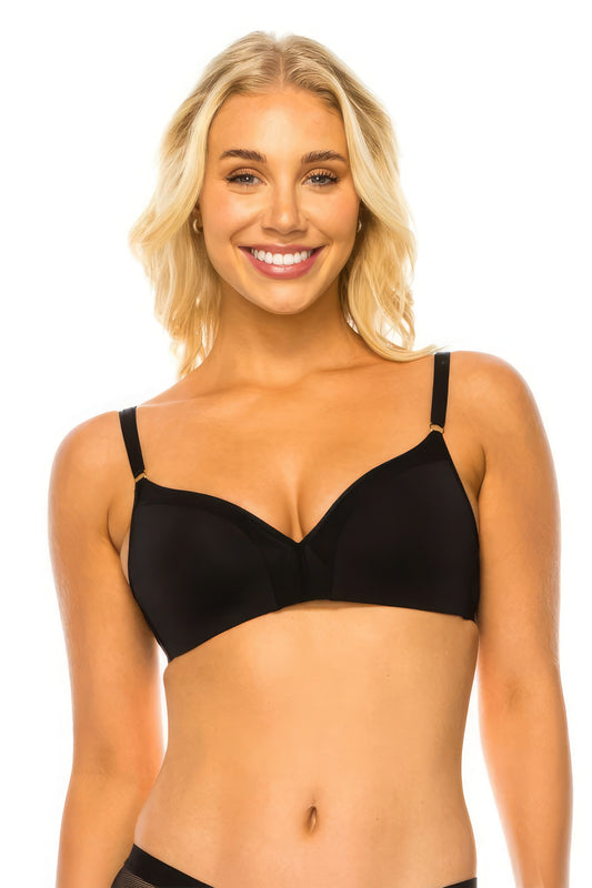 Mesh Band No Wire  Bra