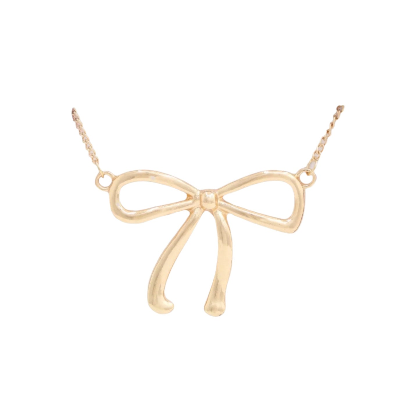 NECKLACE - Delicate Bow Pendant Bow Design