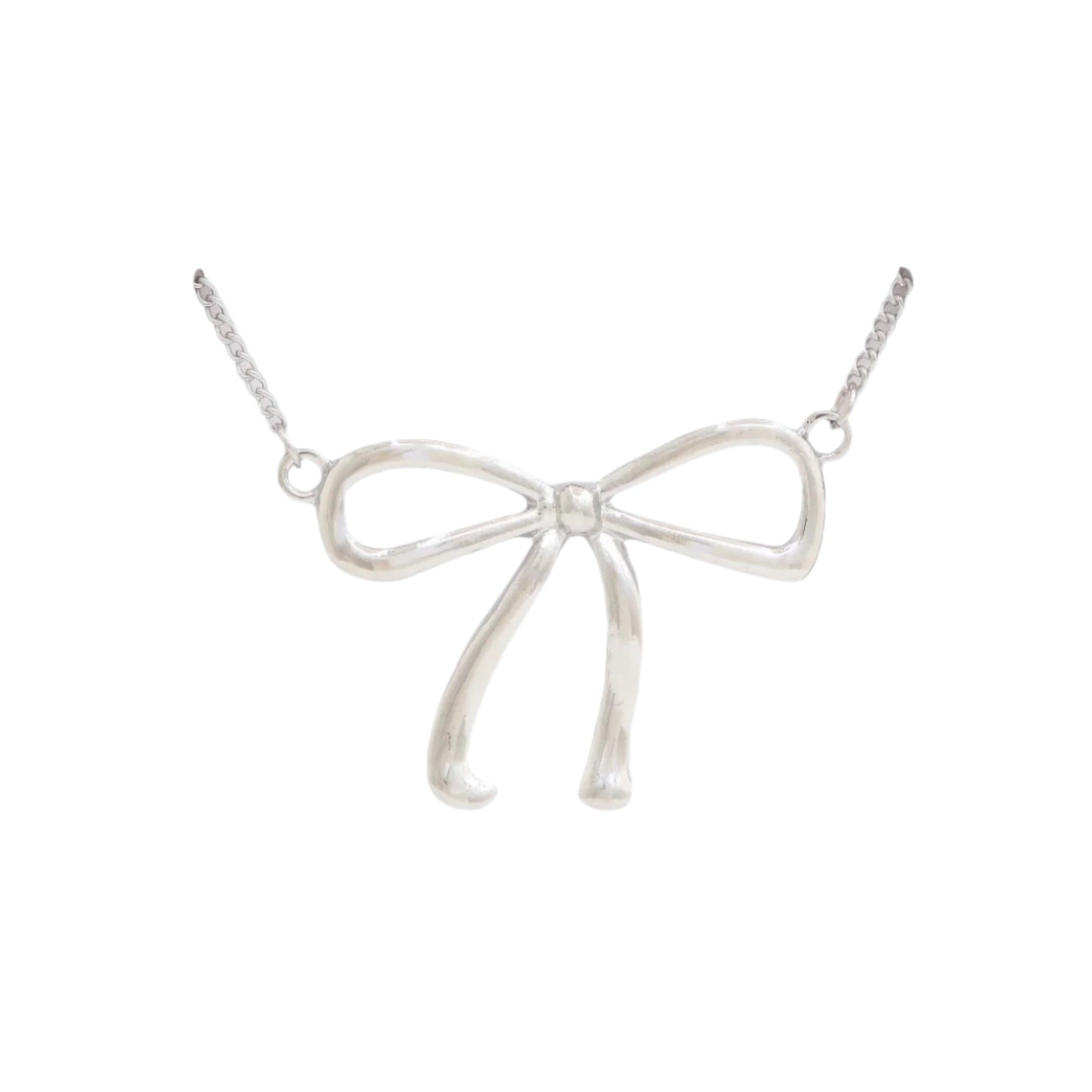 NECKLACE - Delicate Bow Pendant Bow Design