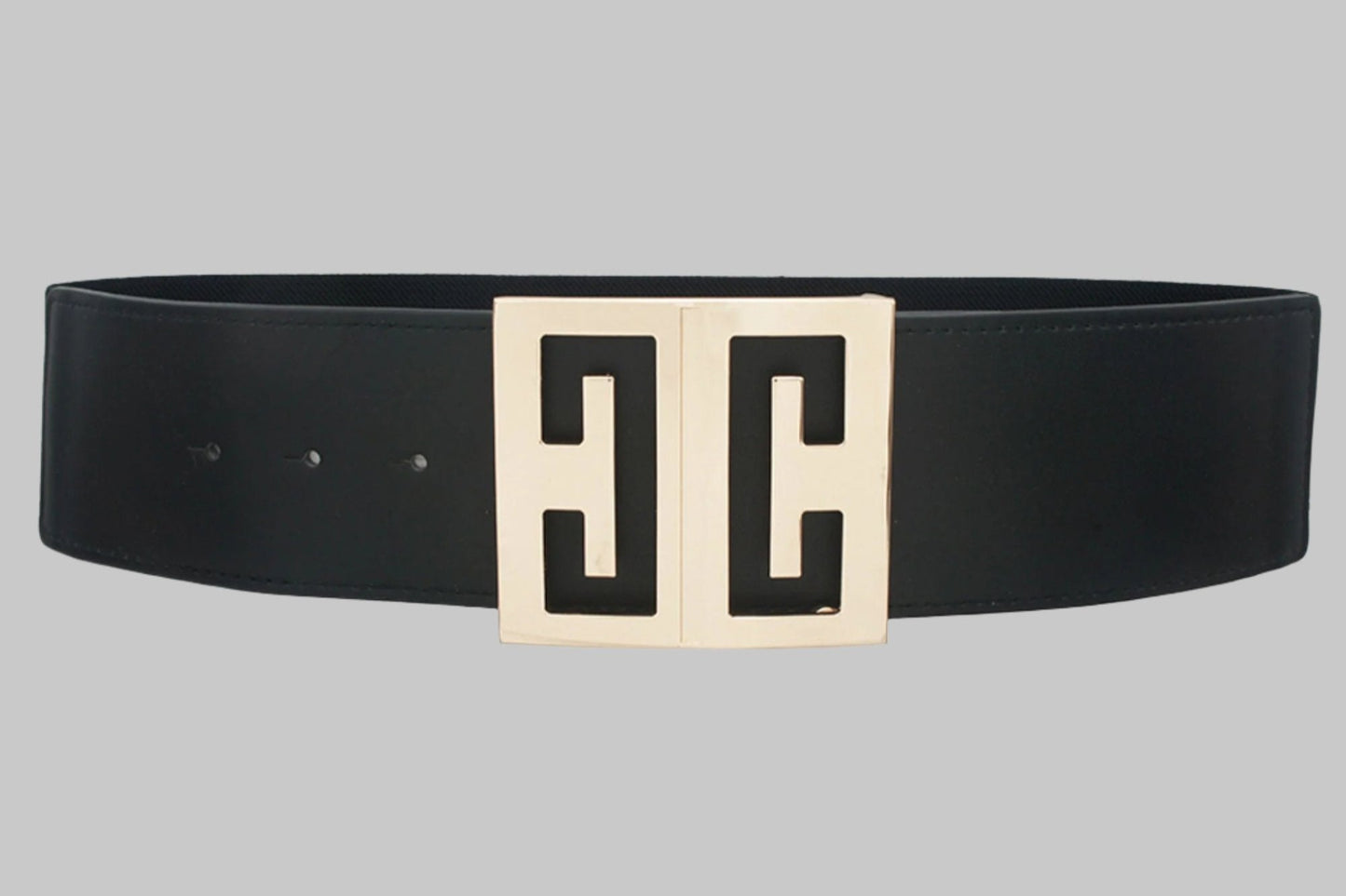 BELTS - Mirror Cut Out Square Buckle Belt