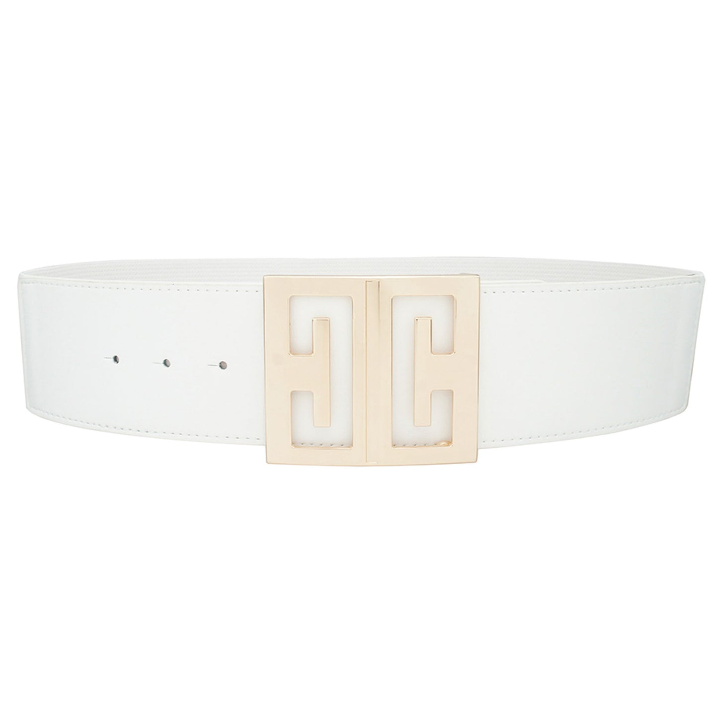 BELTS - Mirror Cut Out Square Buckle Belt