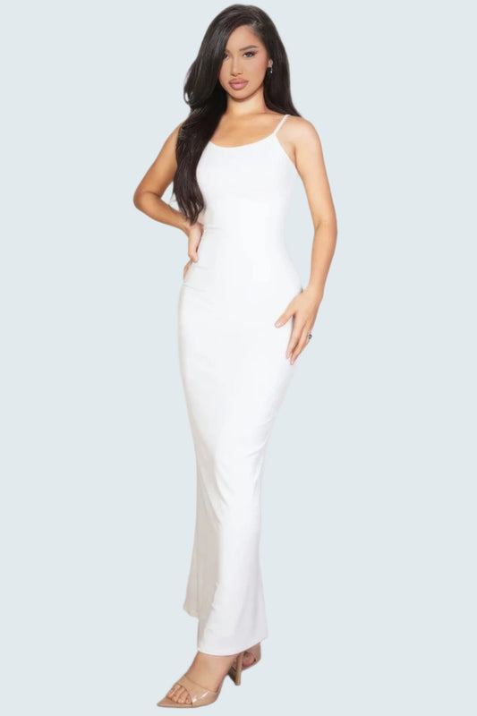 Ribbed Mermaid Hem Camisole Maxi Dress