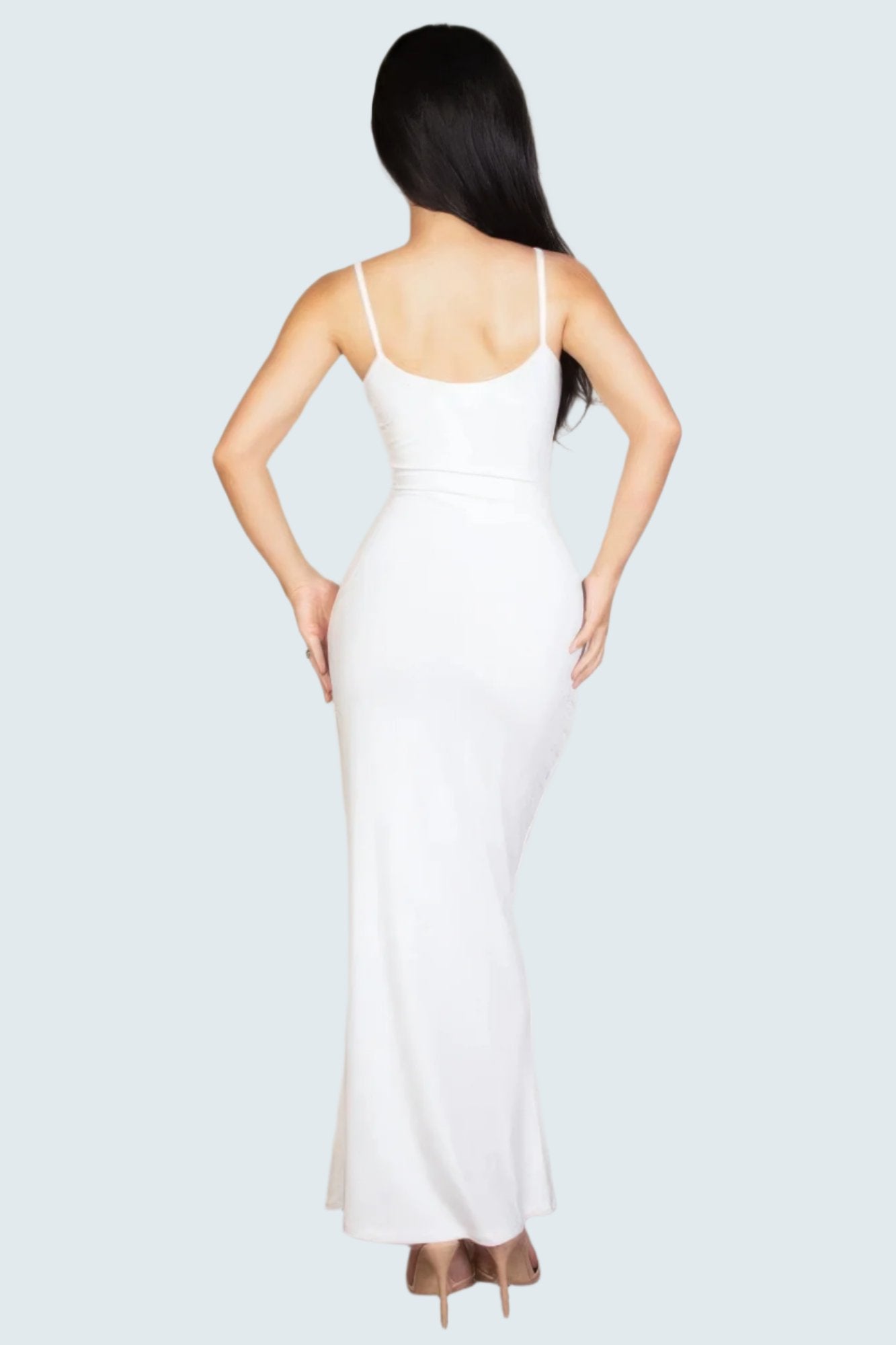 Ribbed Mermaid Hem Camisole Maxi Dress