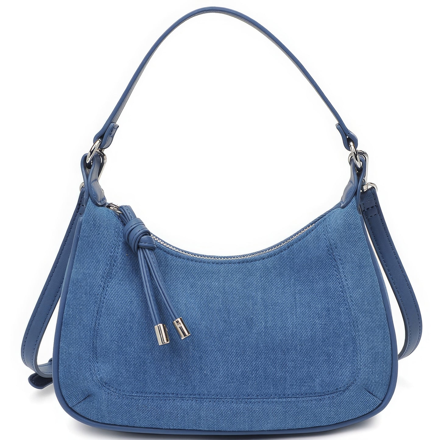 Bag - Denim Texture Shoulder Crossbody Strap