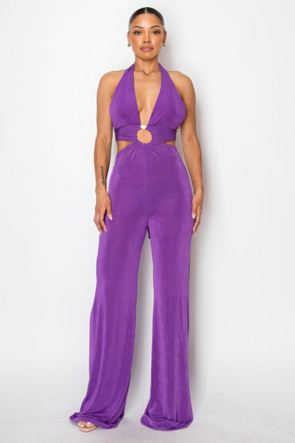 A-B Olid Slinky Wide Legs Jumpsuit