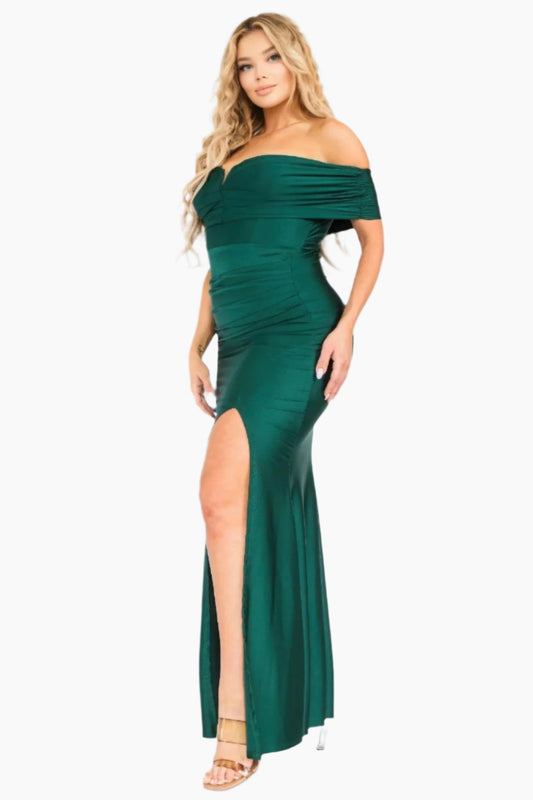 EVENINGS PLUS - Stunning Off shoulder party maxi dress