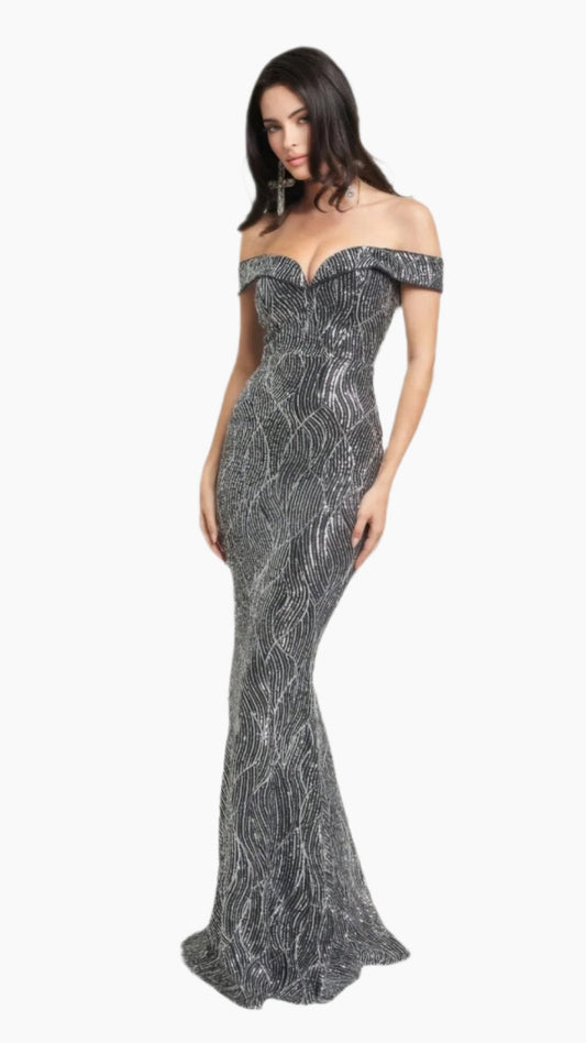 Sirene Sequins Maxi Dress