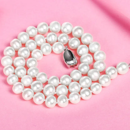 FJ SET - AAA natural 9-10mm Freshwater Pearl set includes bracelets and Earrings.