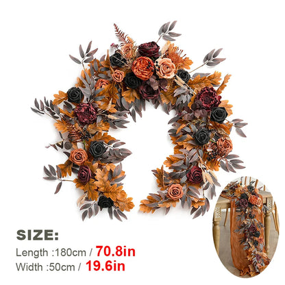 WEDDING & ACCESSORIES: Garlands Artificial Eucalyptus Garland Runner Mantle, 1.8m Silk Flowers