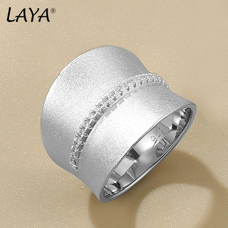 RINGS-  Creative Eye Catcher .925100% Silver, Zircon Stones, Satin Finish Ring, Minimalist Geometric  Jewelry.