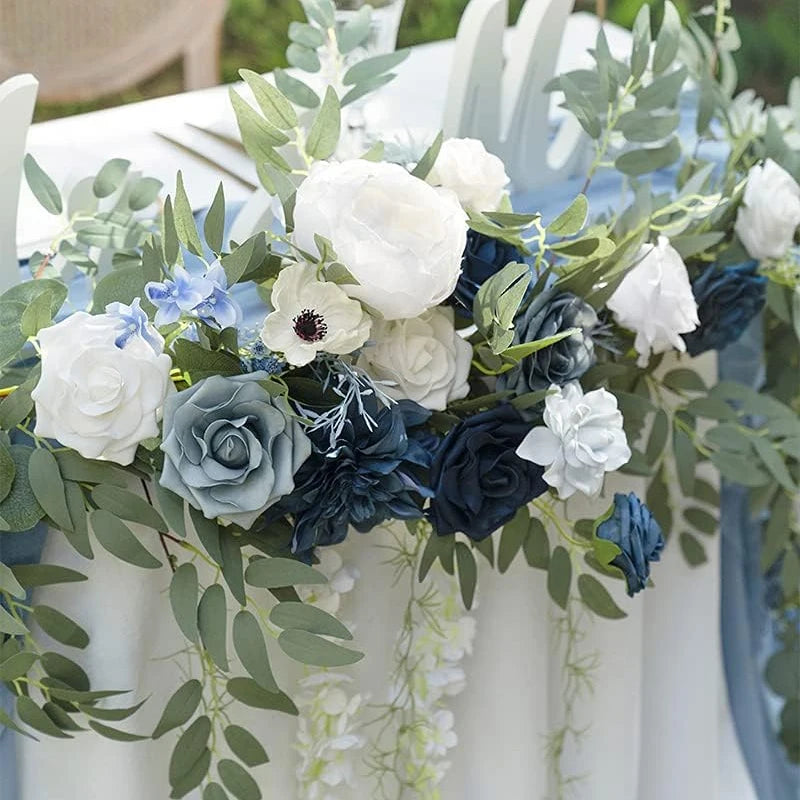 WEDDING & ACCESSORIES: Garlands Artificial Eucalyptus Garland Runner Mantle, 1.8m Silk Flowers