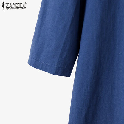 SETS - A casual chic long shirt paired with matching loose trousers can transition from elegant office wear to semi-dressy occasions with a simple jewelry change. Colors 4, Sizes S-5XL.