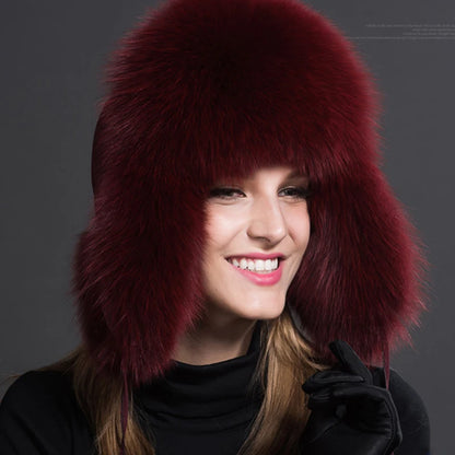 HATS - Warm Natural Raccoon Ushanka Fur Hat, Thick Warm Ears and lining.