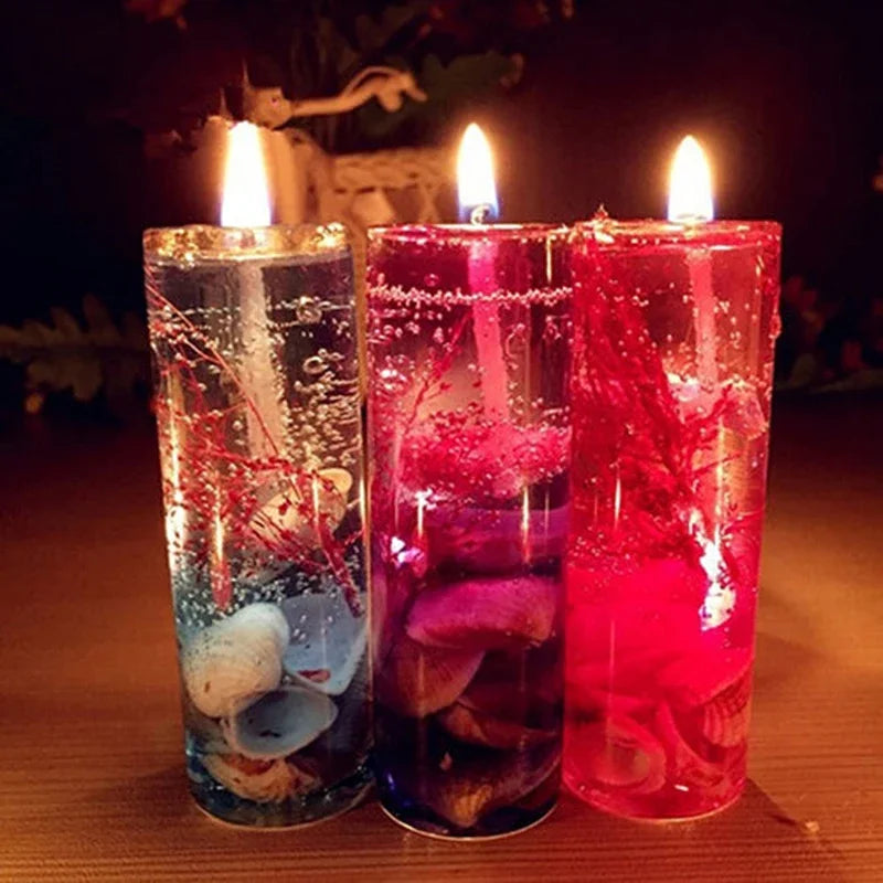 CANDLES - Aromatherapy Smokeless Candles, Romantic, Light, Scented Jelly Candles. Great Gift!