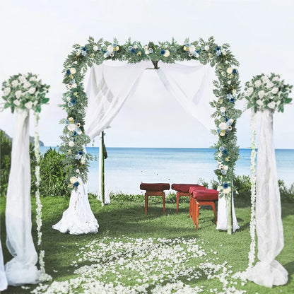 WEDDING & ACCESSORIES: Garlands Artificial Eucalyptus Garland Runner Mantle, 1.8m Silk Flowers